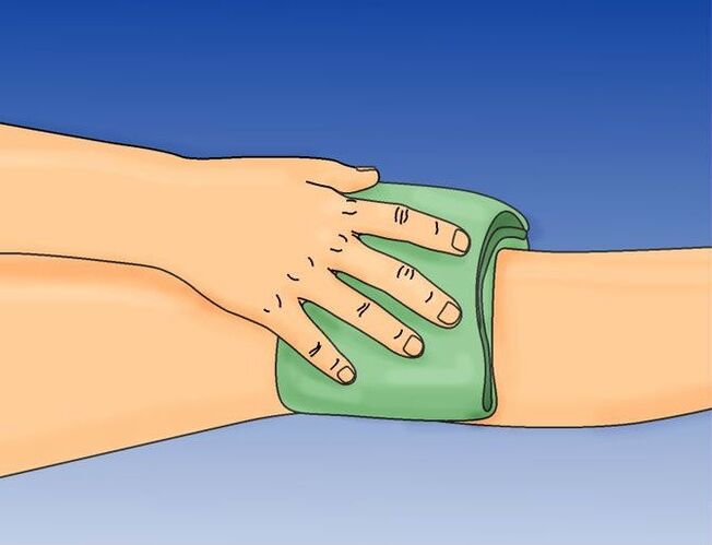 compression du genou pour l'arthrose